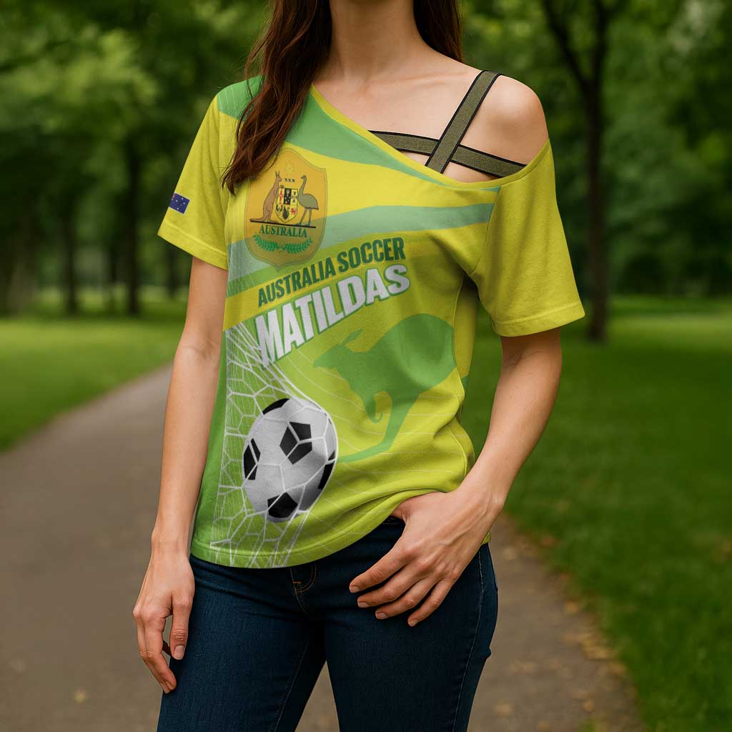 Custom Australia Soccer 2026 Cross Shoulder Shirt Come On Matildas