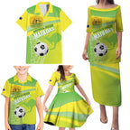 Custom Australia Soccer 2026 Family Matching Puletasi and Hawaiian Shirt Come On Matildas