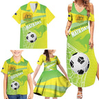 Custom Australia Soccer 2026 Family Matching Summer Maxi Dress and Hawaiian Shirt Come On Matildas