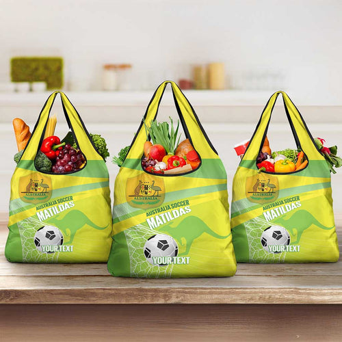 Custom Australia Soccer 2026 Grocery Bag Come On Matildas