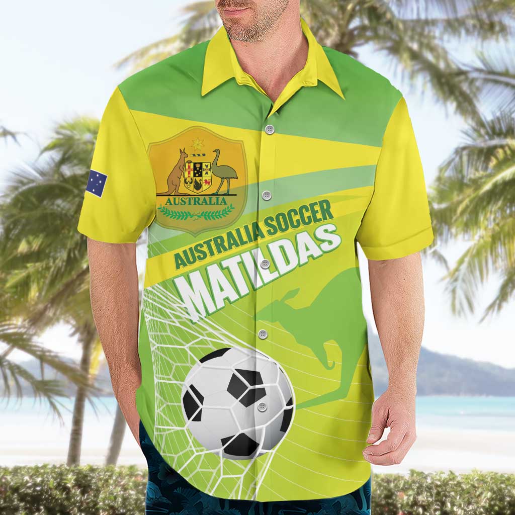 Custom Australia Soccer 2026 Hawaiian Shirt Come On Matildas