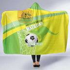 Custom Australia Soccer 2026 Hooded Blanket Come On Matildas