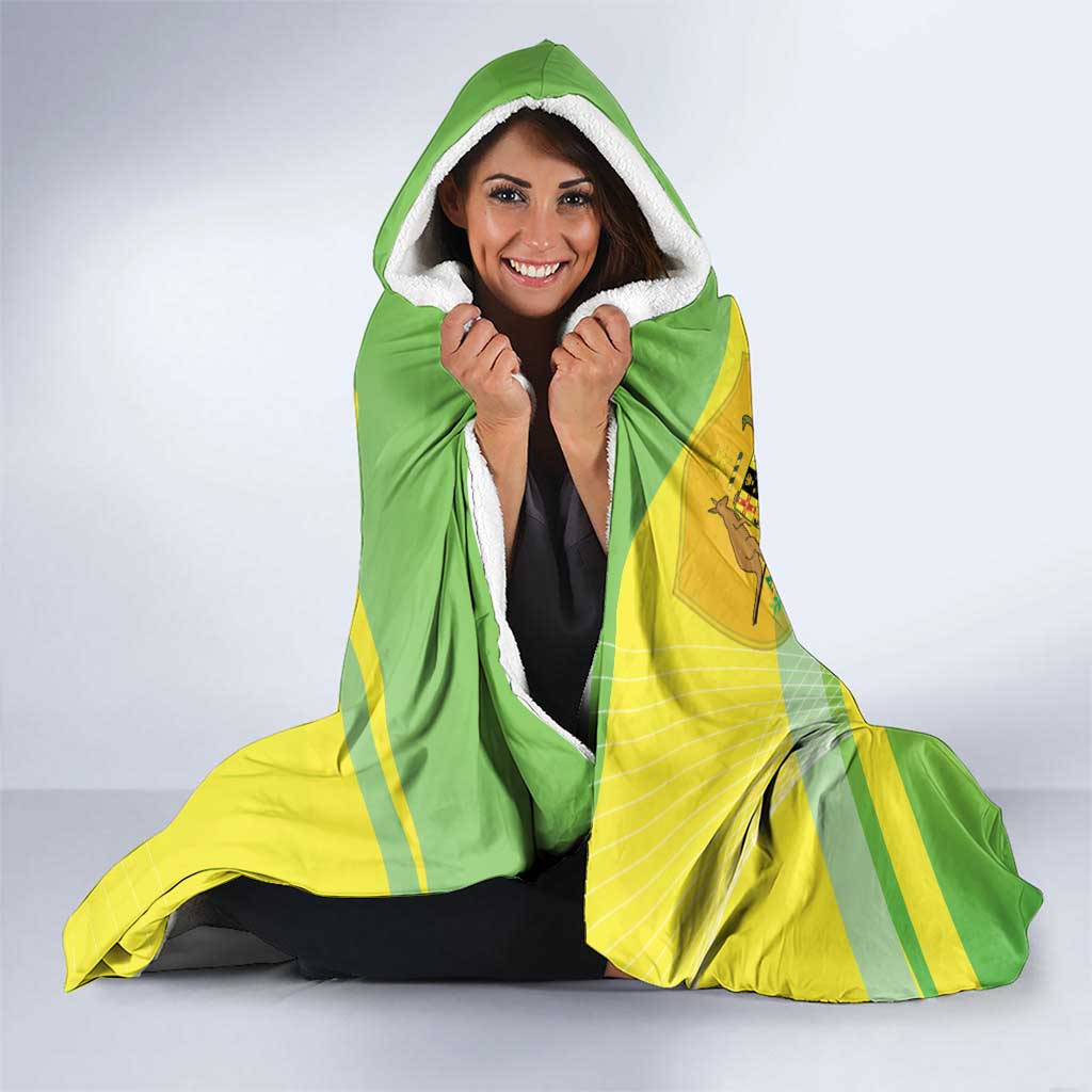 Custom Australia Soccer 2026 Hooded Blanket Come On Matildas