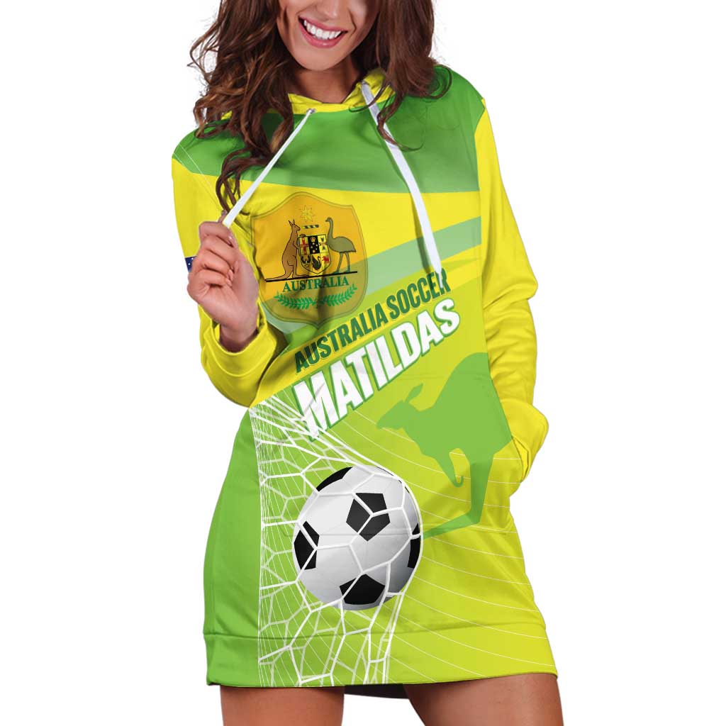 Custom Australia Soccer 2026 Hoodie Dress Come On Matildas