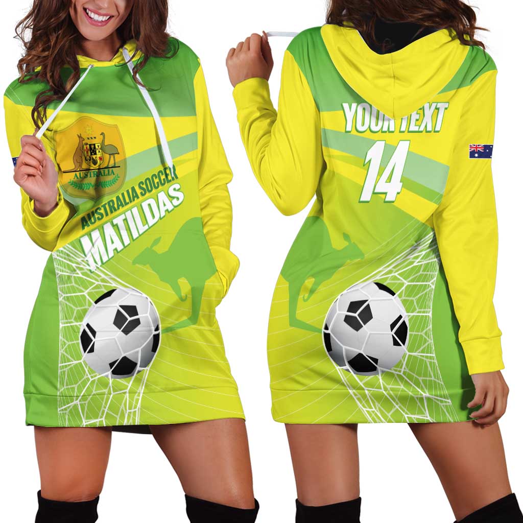 Custom Australia Soccer 2026 Hoodie Dress Come On Matildas