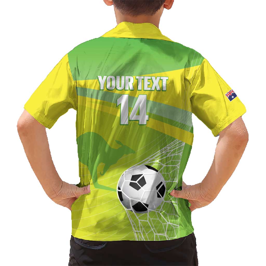 Custom Australia Soccer 2026 Kid Hawaiian Shirt Come On Matildas