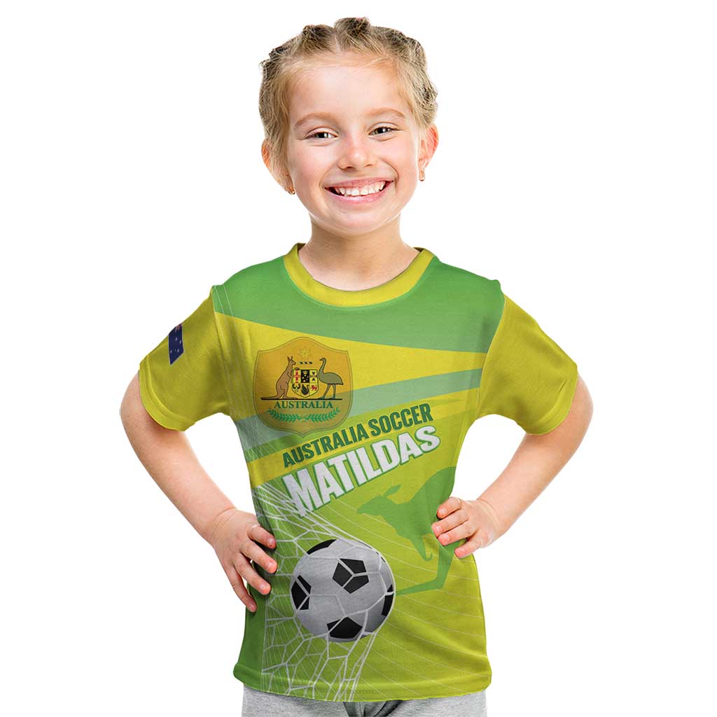 Custom Australia Soccer 2026 Kid T Shirt Come On Matildas