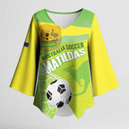 Custom Australia Soccer 2026 Kimono Sleeve Blouse Come On Matildas