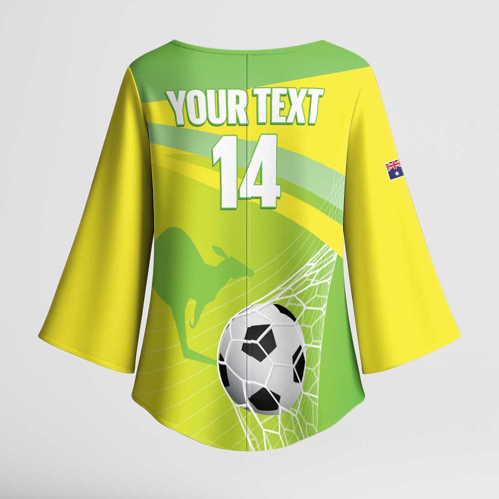 Custom Australia Soccer 2026 Kimono Sleeve Blouse Come On Matildas