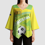Custom Australia Soccer 2026 Kimono Sleeve Blouse Come On Matildas