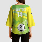 Custom Australia Soccer 2026 Kimono Sleeve Blouse Come On Matildas