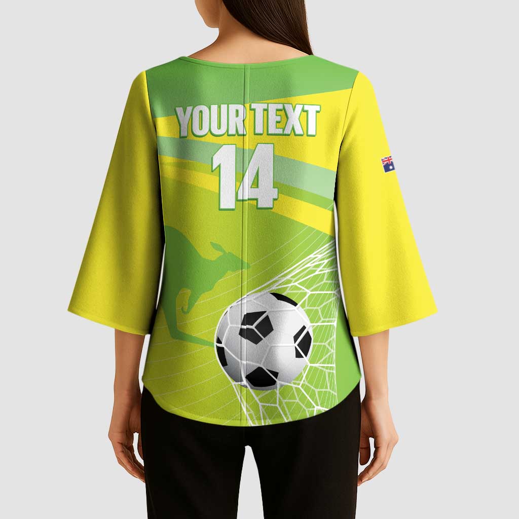 Custom Australia Soccer 2026 Kimono Sleeve Blouse Come On Matildas