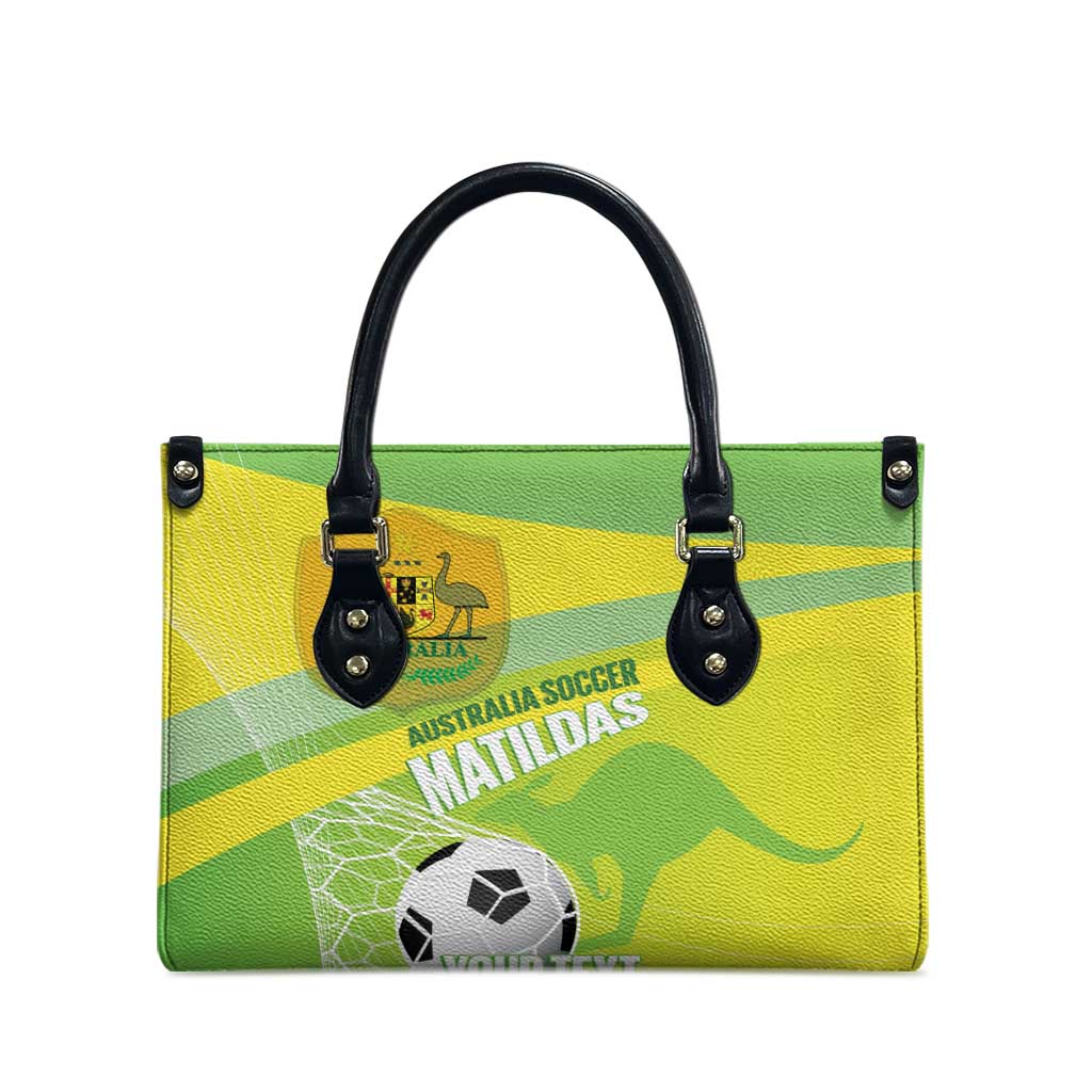 Custom Australia Soccer 2026 Leather Bag Come On Matildas