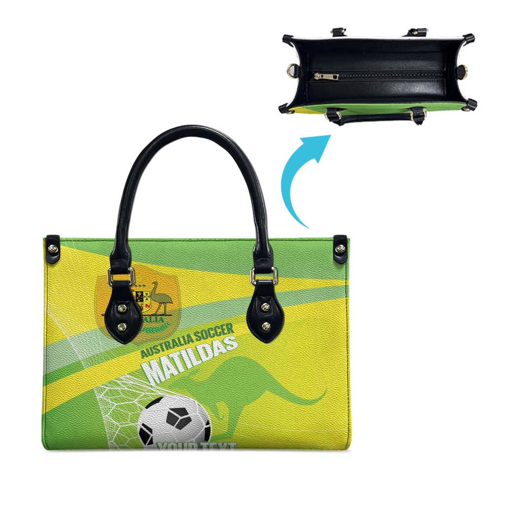 Custom Australia Soccer 2026 Leather Bag Come On Matildas