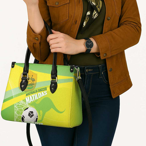 Custom Australia Soccer 2026 Leather Bag Come On Matildas