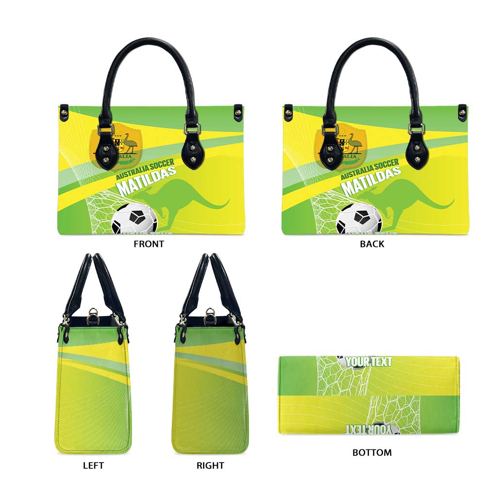 Custom Australia Soccer 2026 Leather Bag Come On Matildas