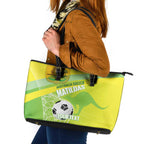 Custom Australia Soccer 2026 Leather Tote Bag Come On Matildas