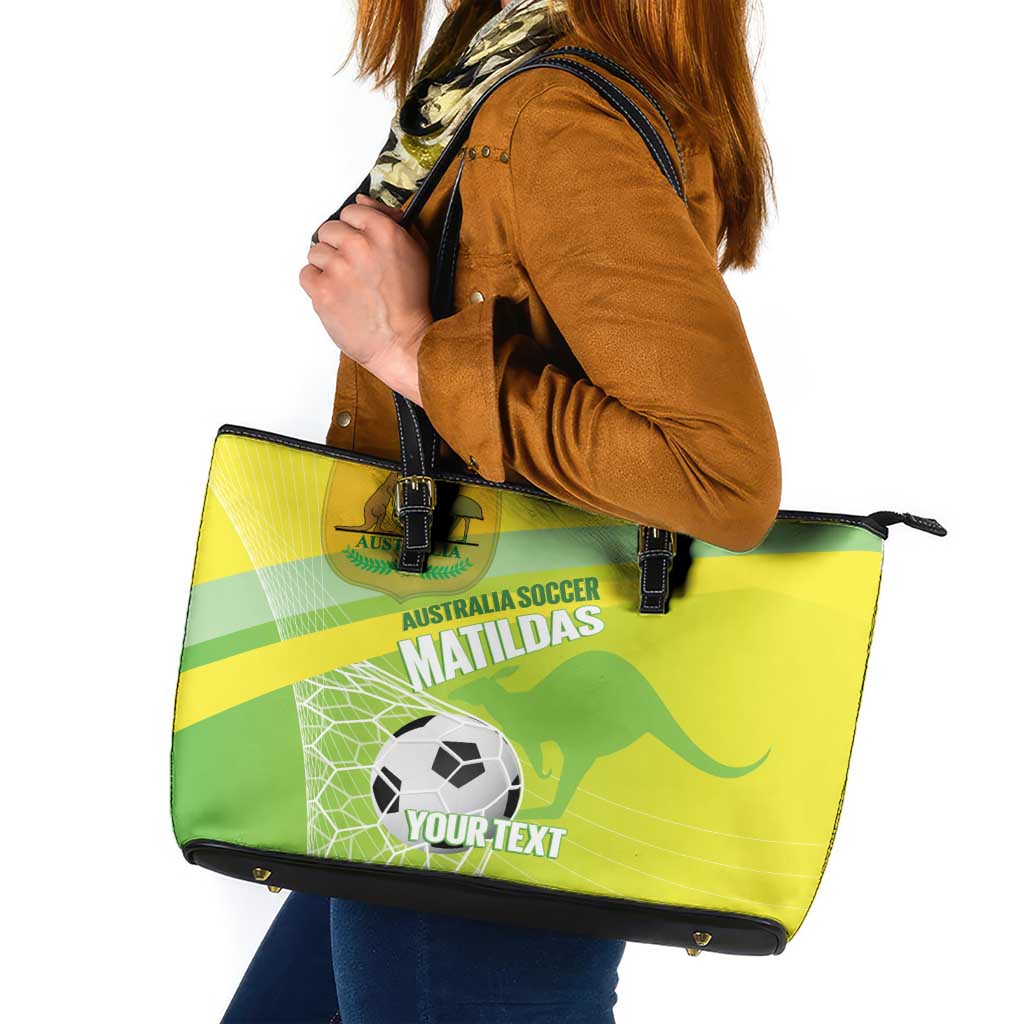 Custom Australia Soccer 2026 Leather Tote Bag Come On Matildas