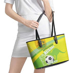 Custom Australia Soccer 2026 Leather Tote Bag Come On Matildas