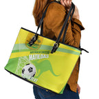 Custom Australia Soccer 2026 Leather Tote Bag Come On Matildas
