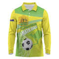Custom Australia Soccer 2026 Long Sleeve Polo Shirt Come On Matildas