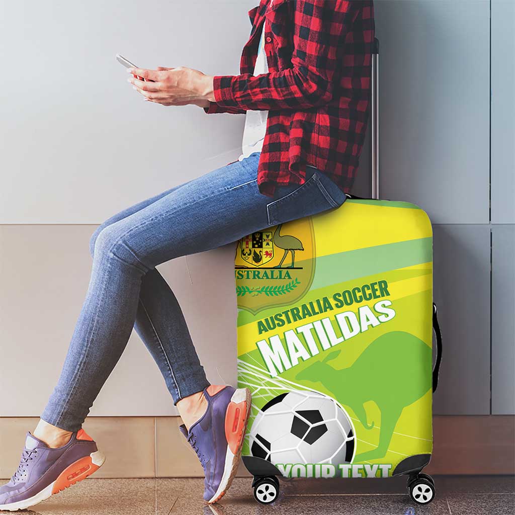 Custom Australia Soccer 2026 Luggage Cover Come On Matildas
