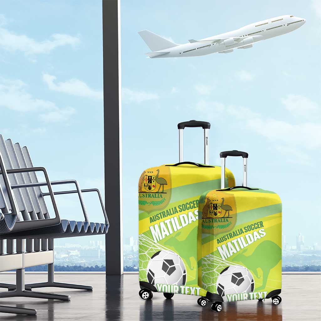 Custom Australia Soccer 2026 Luggage Cover Come On Matildas
