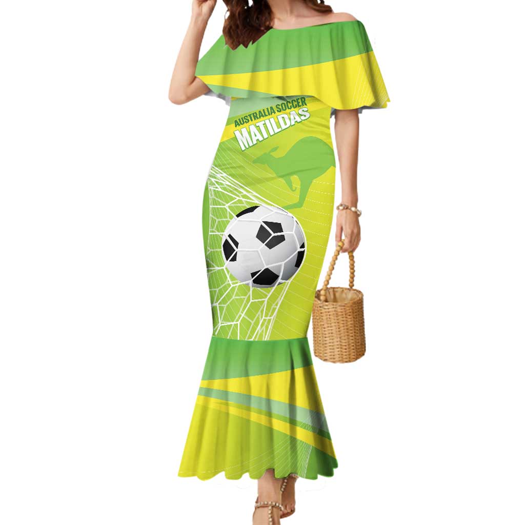 Custom Australia Soccer 2026 Mermaid Dress Come On Matildas