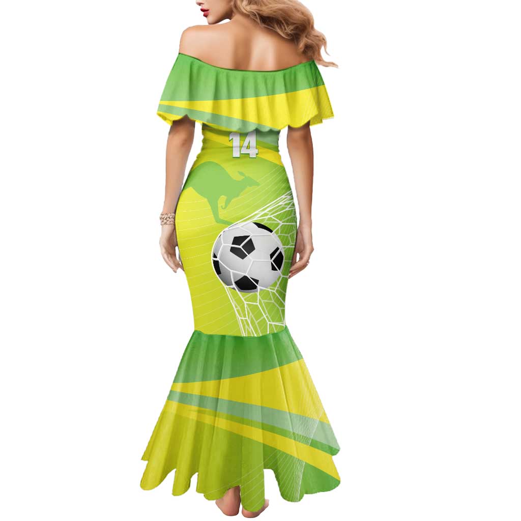 Custom Australia Soccer 2026 Mermaid Dress Come On Matildas