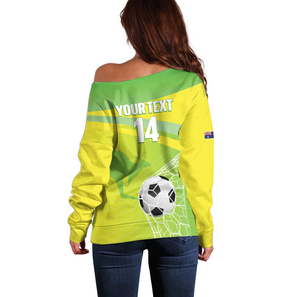 Custom Australia Soccer 2026 Off Shoulder Sweater Come On Matildas