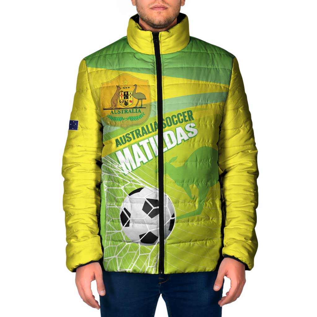 Custom Australia Soccer 2026 Padded Jacket Come On Matildas