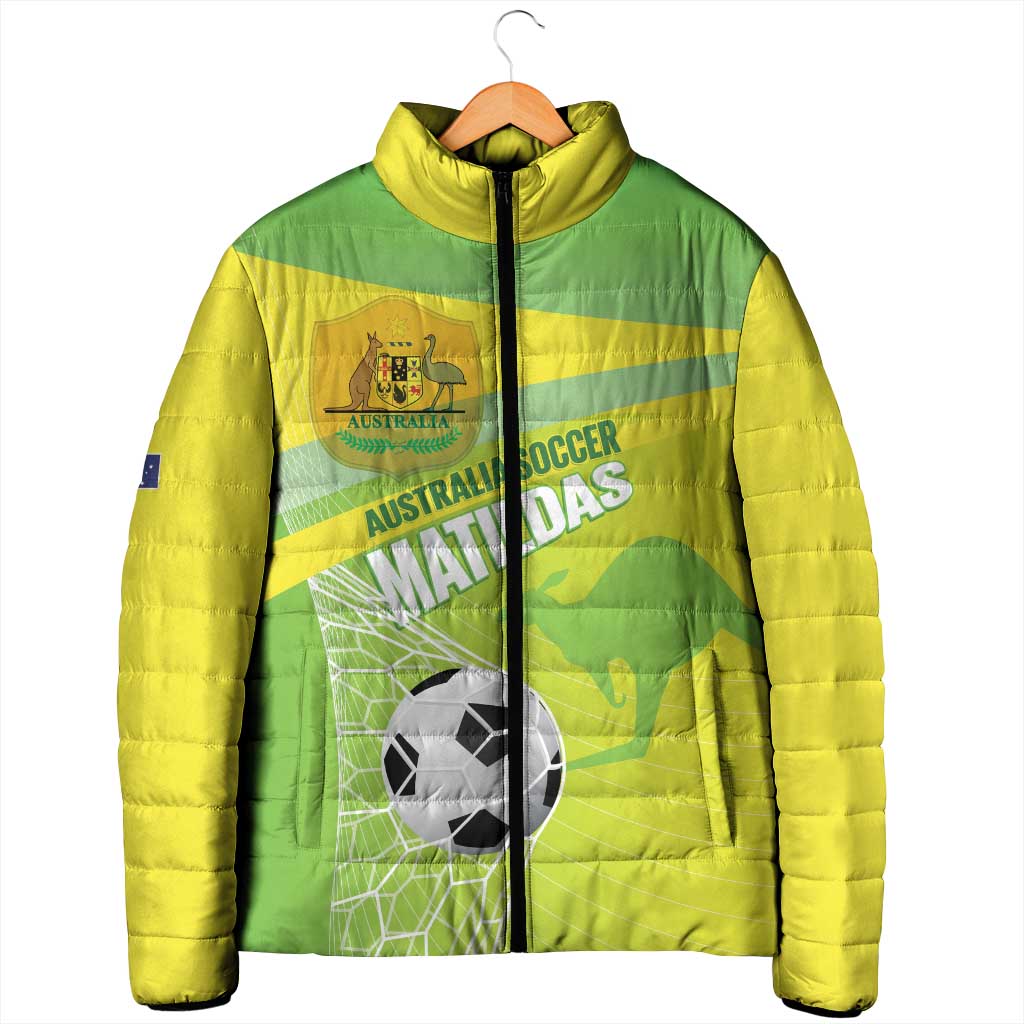Custom Australia Soccer 2026 Padded Jacket Come On Matildas