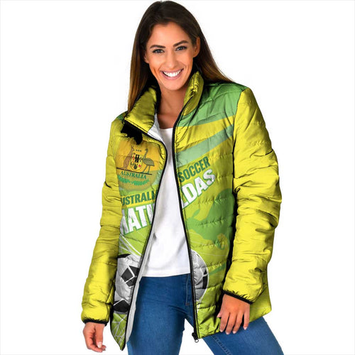 Custom Australia Soccer 2026 Padded Jacket Come On Matildas