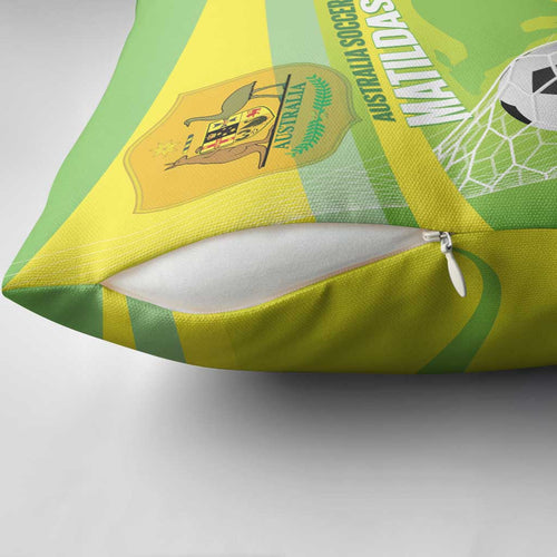 Custom Australia Soccer 2026 Pillow Cover Come On Matildas