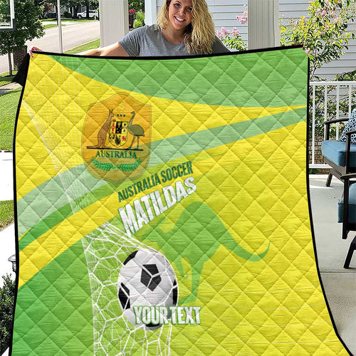 Custom Australia Soccer 2026 Quilt Come On Matildas