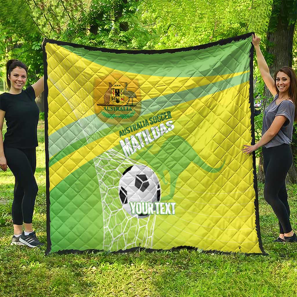 Custom Australia Soccer 2026 Quilt Come On Matildas