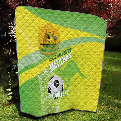 Custom Australia Soccer 2026 Quilt Come On Matildas