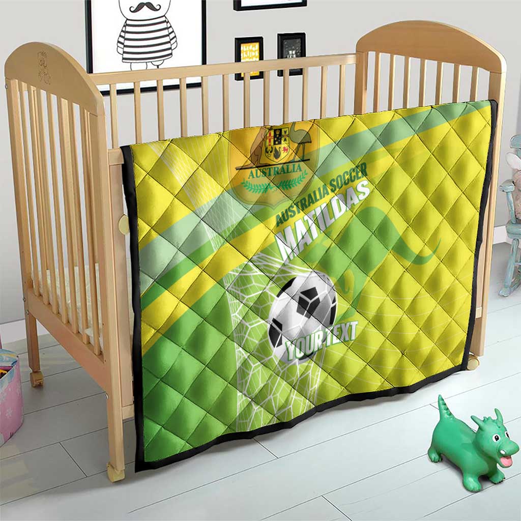 Custom Australia Soccer 2026 Quilt Come On Matildas