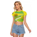 Custom Australia Soccer 2026 Raglan Cropped T Shirt Come On Matildas
