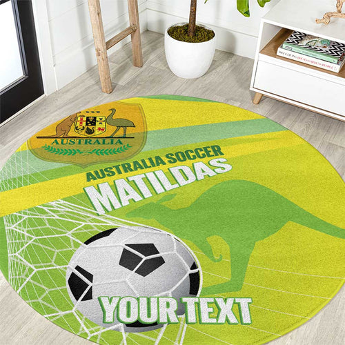 Custom Australia Soccer 2026 Round Carpet Come On Matildas
