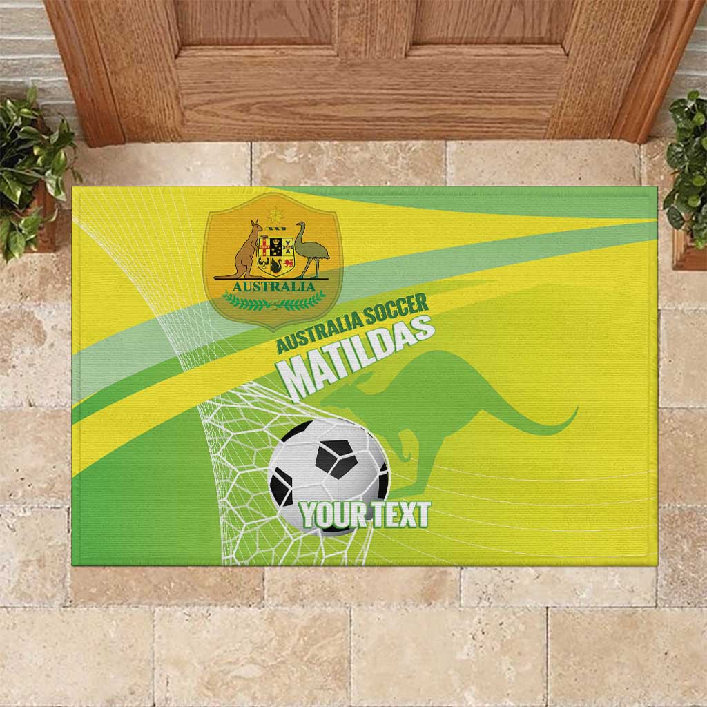 Custom Australia Soccer 2026 Rubber Doormat Come On Matildas