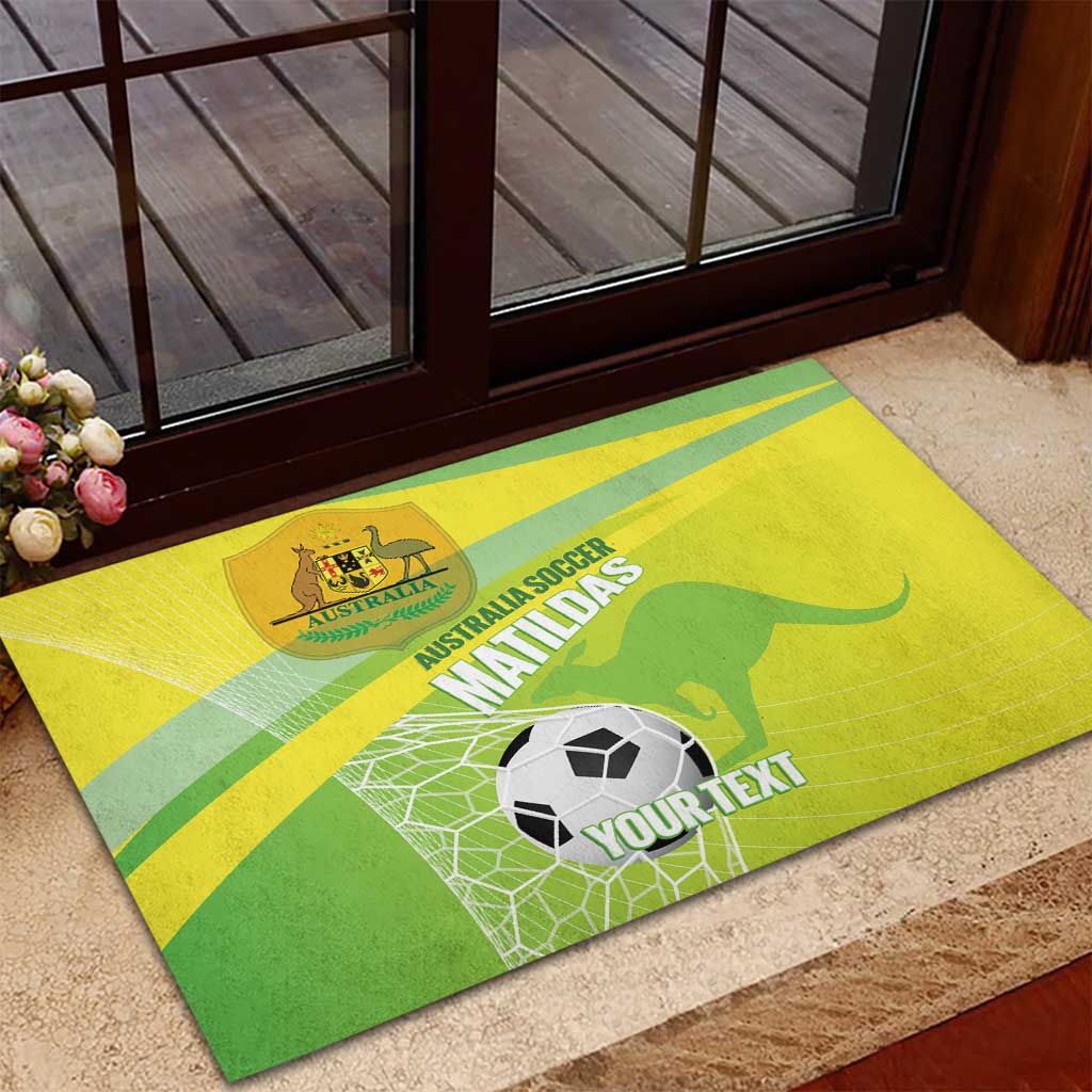 Custom Australia Soccer 2026 Rubber Doormat Come On Matildas