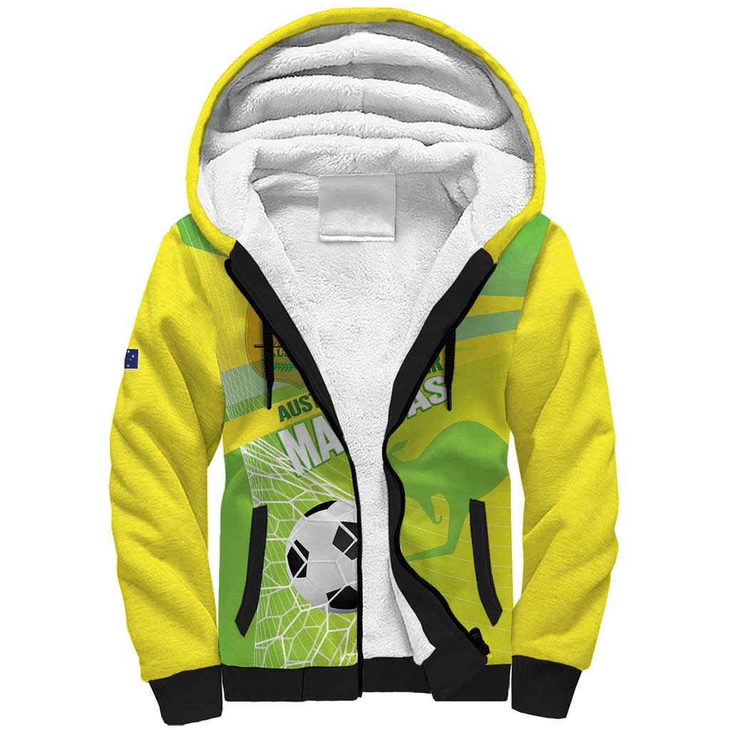 Custom Australia Soccer 2026 Sherpa Hoodie Come On Matildas
