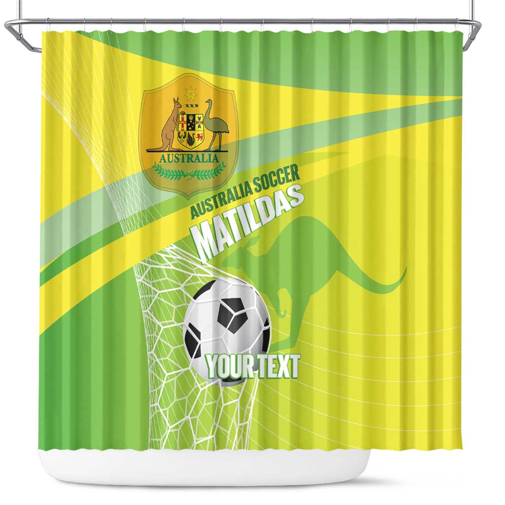 Custom Australia Soccer 2026 Shower Curtain Come On Matildas
