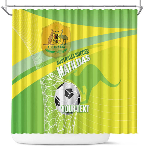 Custom Australia Soccer 2026 Shower Curtain Come On Matildas