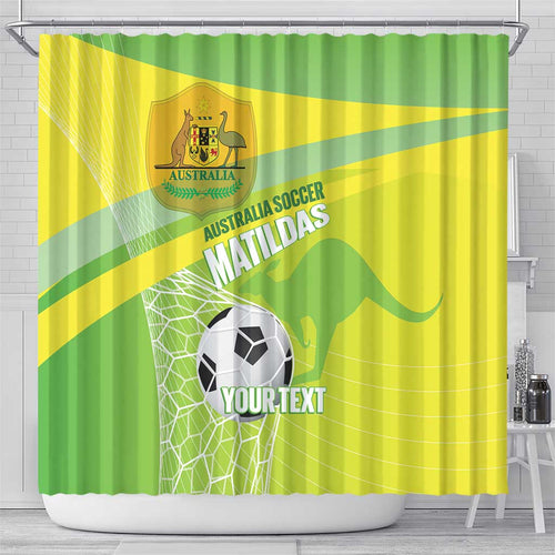 Custom Australia Soccer 2026 Shower Curtain Come On Matildas