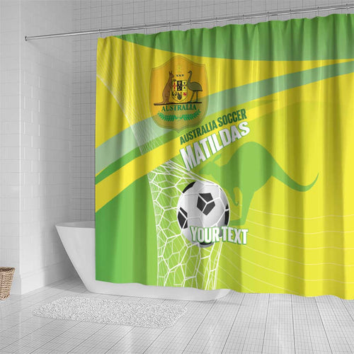 Custom Australia Soccer 2026 Shower Curtain Come On Matildas
