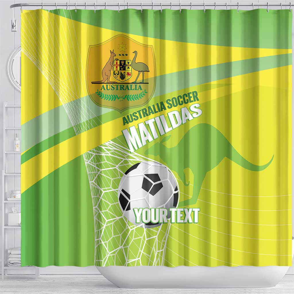 Custom Australia Soccer 2026 Shower Curtain Come On Matildas