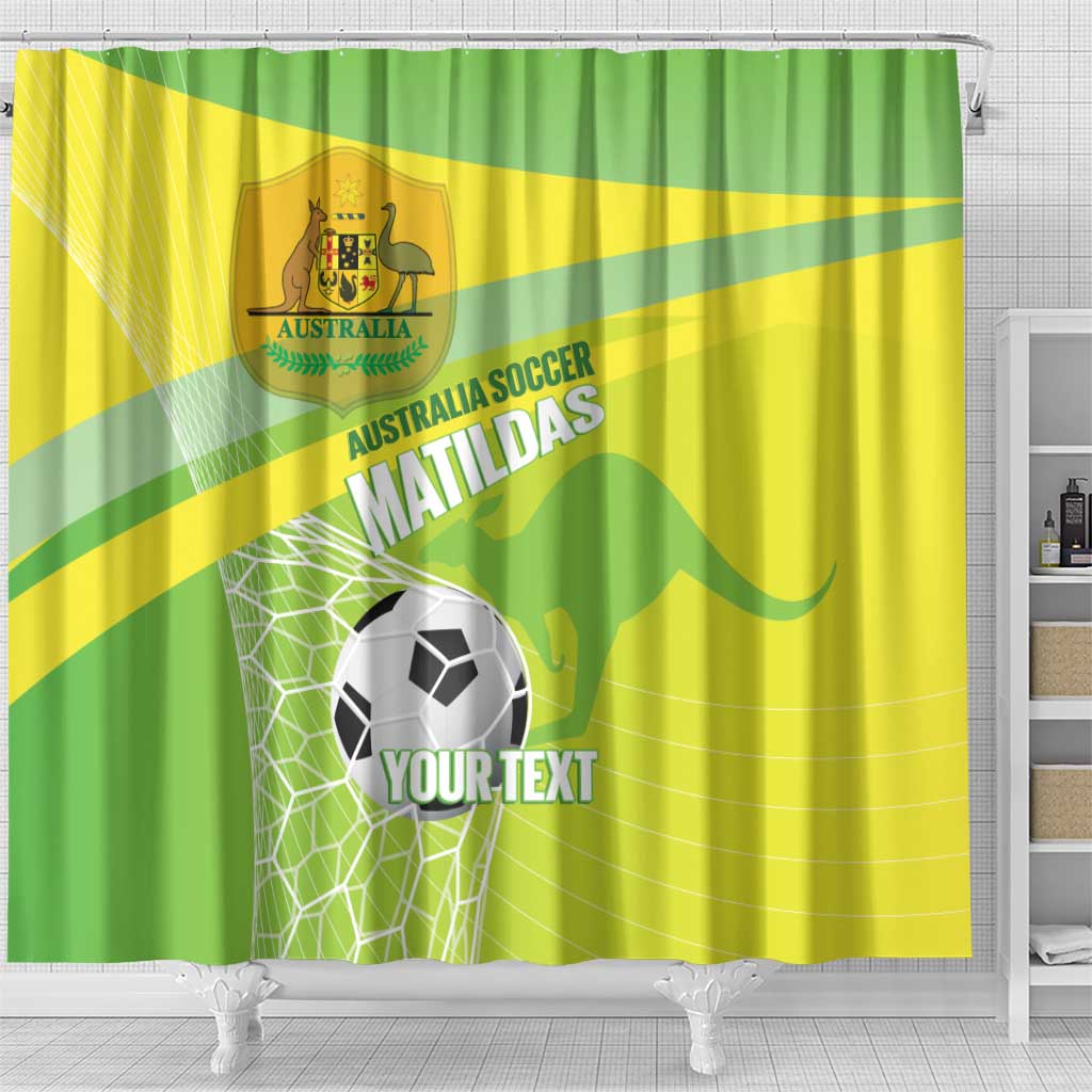 Custom Australia Soccer 2026 Shower Curtain Come On Matildas