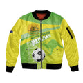 Custom Australia Soccer 2026 Sleeve Zip Bomber Jacket Come On Matildas